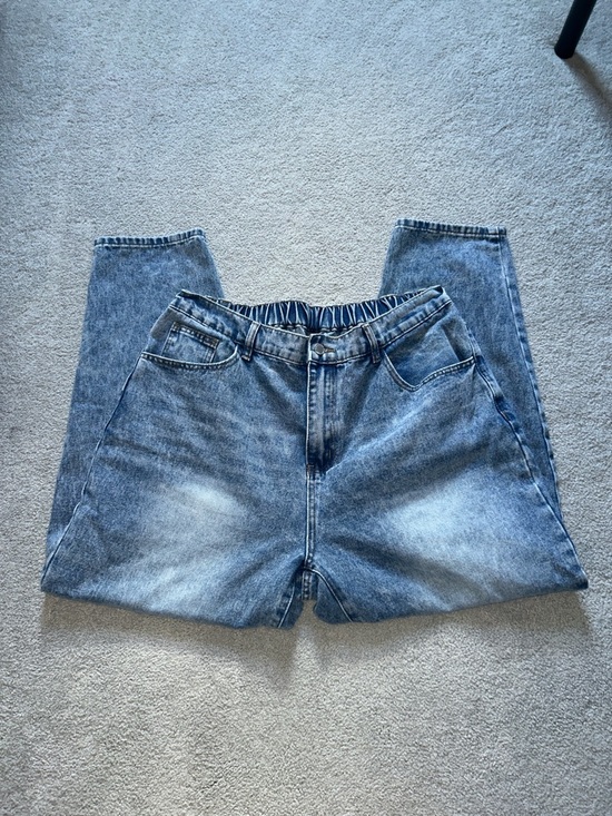 SHEIN Denim - 3/$10 Shein Curve Light Blue Acid Wash Mom Jeans